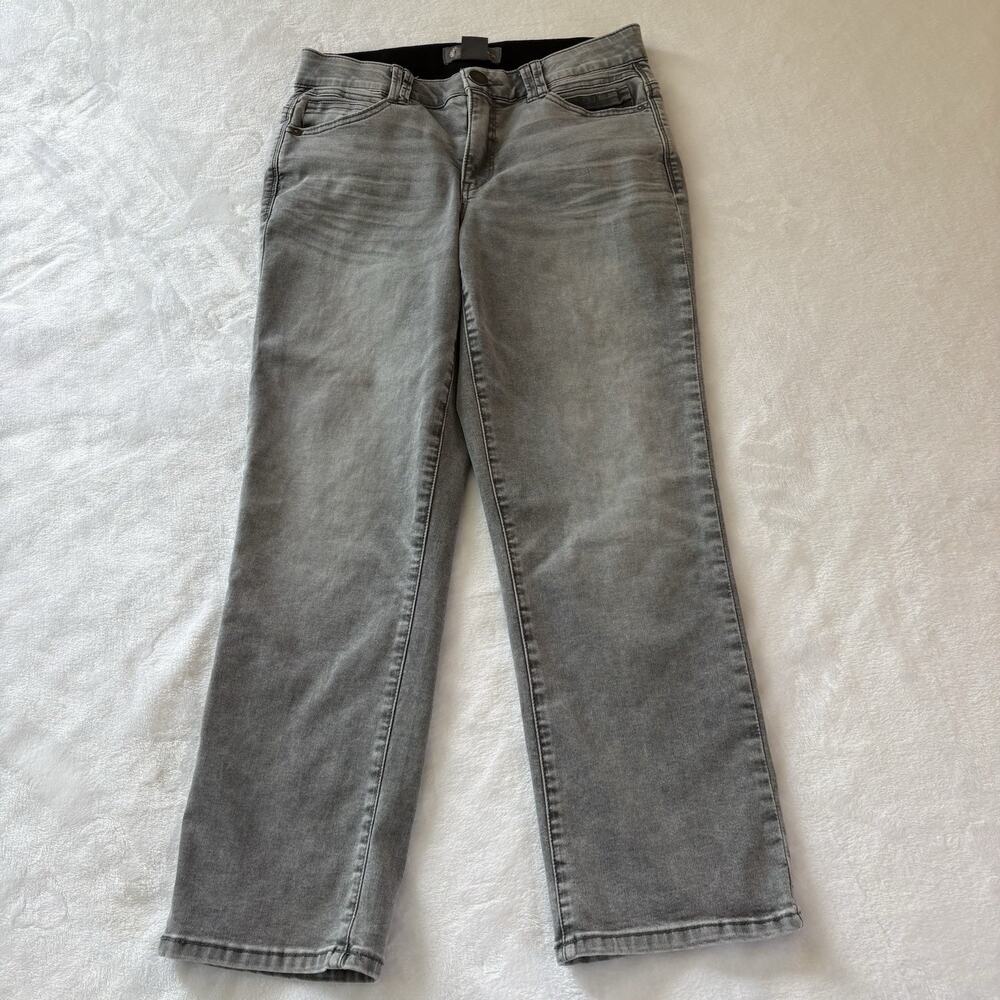 Democracy “Ab” Technology Women’s Stretch Crop Jeans Grey Denim Size 8 (29x25.5)